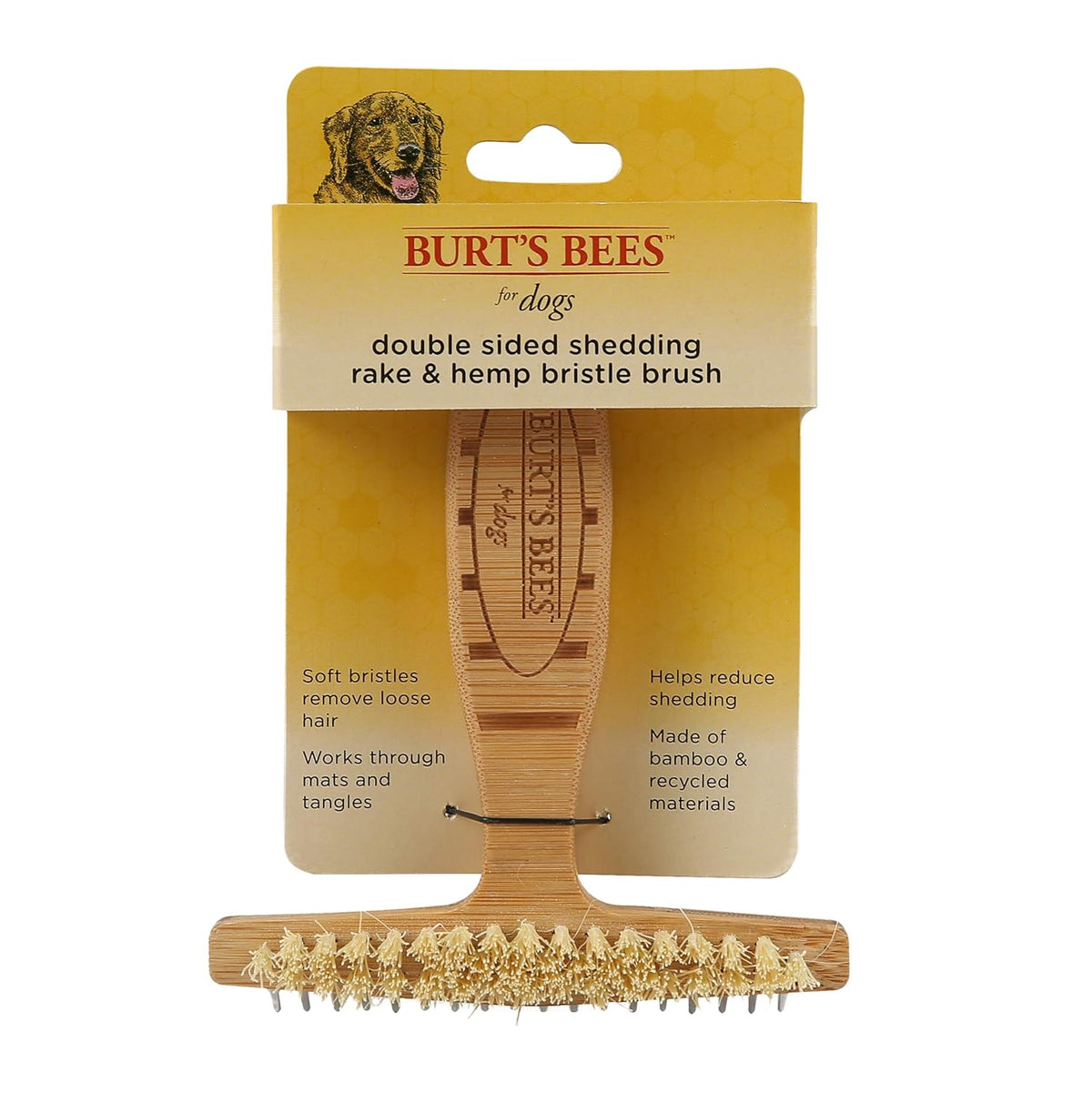 Double Sided Shedding Rake and Brush