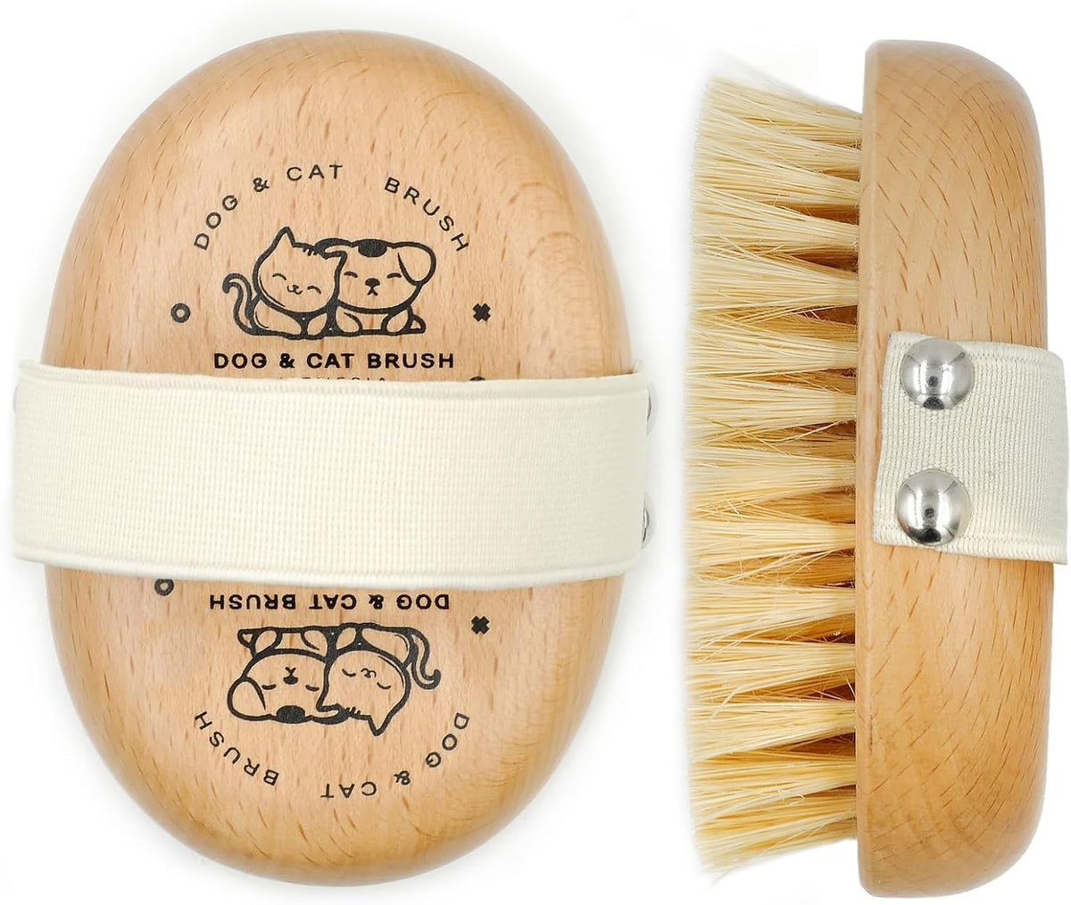 Soft Dog Brush, Bristle Brush for Dog Grooming